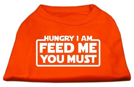 Hungry I Am Screen Print Shirt Orange Med (12)