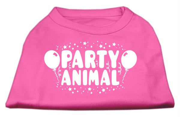 Party Animal Screen Print Shirt Bright Pink Lg (14)