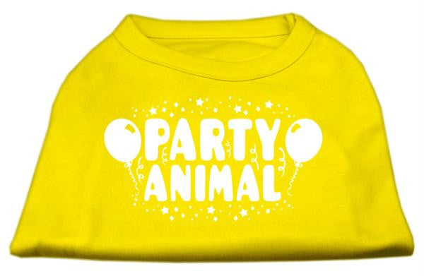 Party Animal Screen Print Shirt Yellow Lg (14)