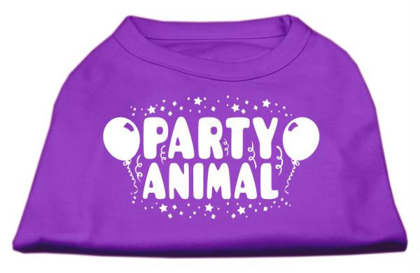 Party Animal Screen Print Shirt Purple Sm (10)