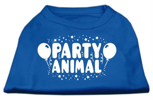 Party Animal Screen Print Shirt Blue XS (8)