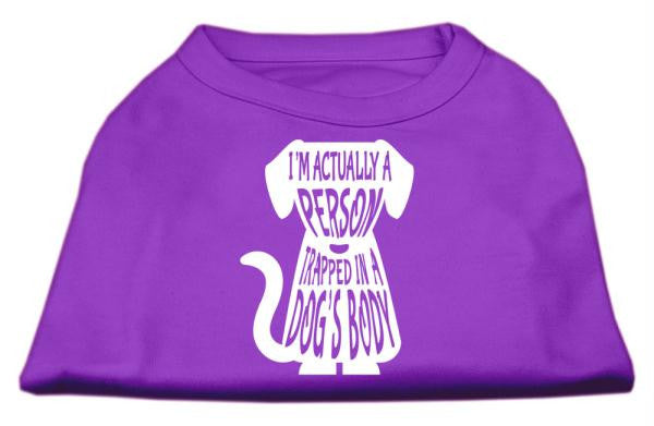 Trapped Screen Print Shirt Purple Lg (14)