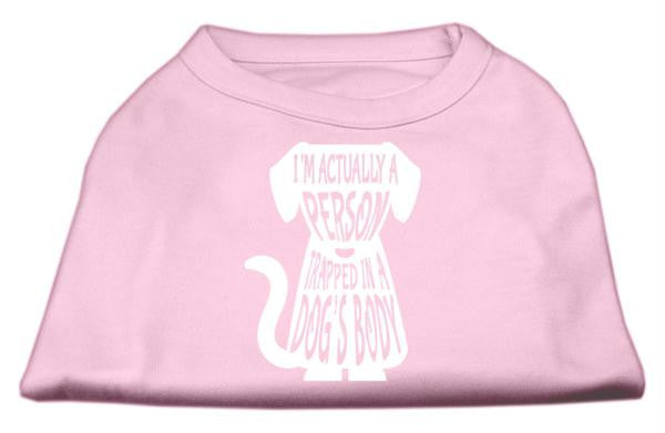 Trapped Screen Print Shirt Light Pink XS (8)