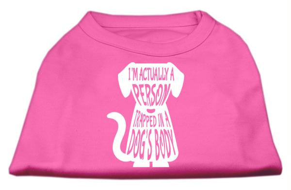 Trapped Screen Print Shirt Bright Pink XXL (18)