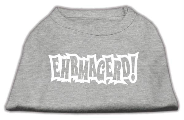 Ehrmagerd Screen Print Shirt Grey Lg (14)