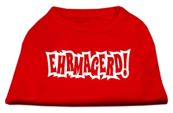 Ehrmagerd Screen Print Shirt Red Lg (14)