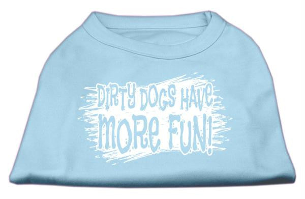 Dirty Dogs Screen Print Shirt Baby Blue XXL (18)