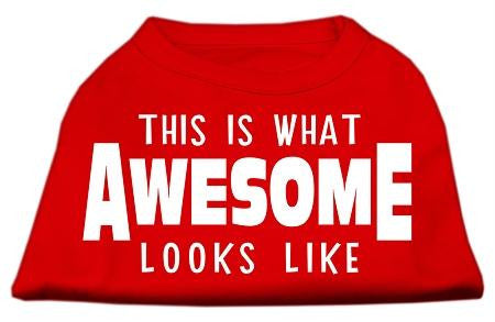 This is What Awesome Looks Like Dog Shirt Red XXXL (20)