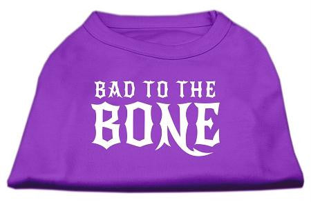 Bad to the Bone Dog Shirt Purple XL (16)