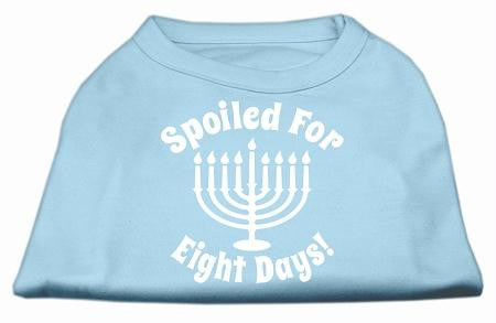 Spoiled for 8 Days Screenprint Dog Shirt Baby Blue XXL (18)