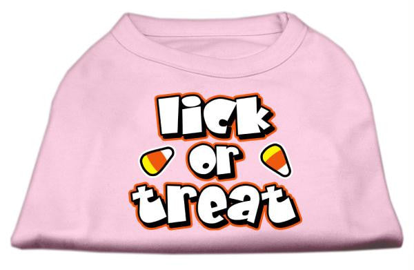 Lick Or Treat Screen Print Shirts Light Pink L (14)