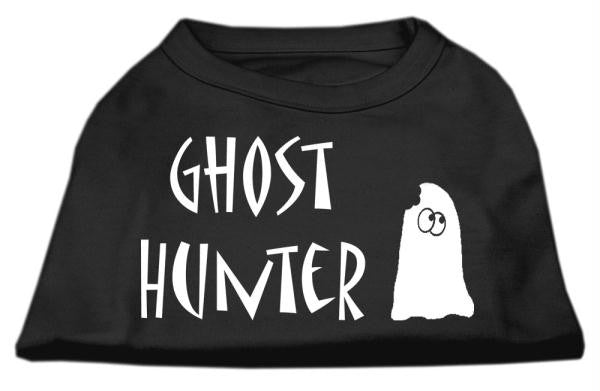 Ghost Hunter Screen Print Shirt Black with White Lettering Lg (14)