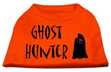 Ghost Hunter Screen Print Shirt Orange Lg (14)