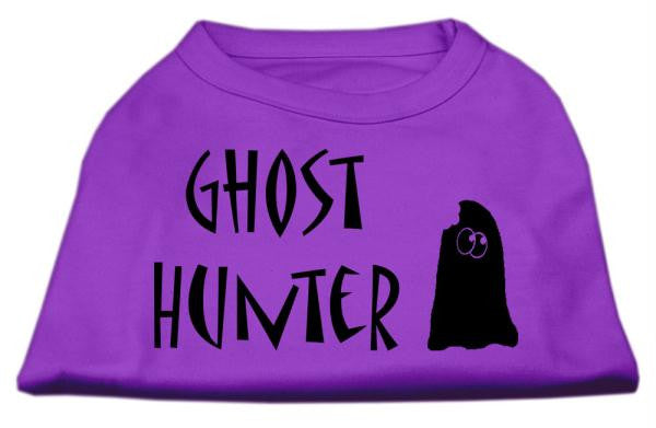 Ghost Hunter Screen Print Shirt Purple with Black Lettering Lg (14)