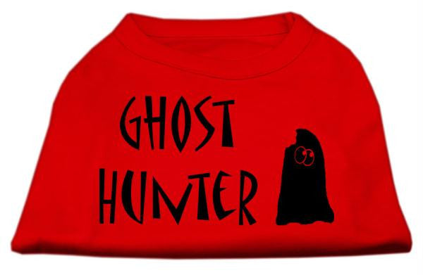 Ghost Hunter Screen Print Shirt Red with Black Lettering Sm (10)