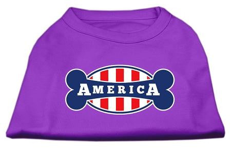 Bonely in America Screen Print Shirt Purple Med (12)