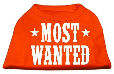 Most Wanted Screen Print Shirt Orange Lg (14)