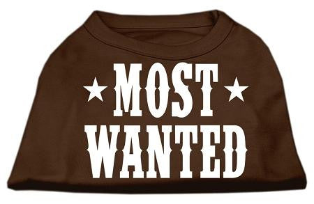 Most Wanted Screen Print Shirt Brown Med (12)