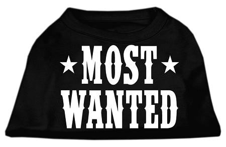 Most Wanted Screen Print Shirt Black  XL (16)