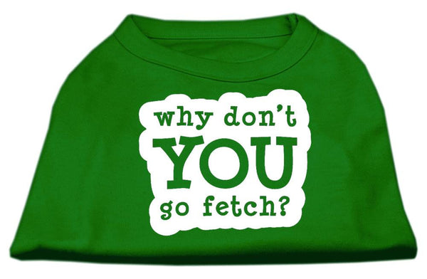 You Go Fetch Screen Print Shirt Green Med (12)