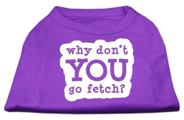 You Go Fetch Screen Print Shirt Purple Sm (10)