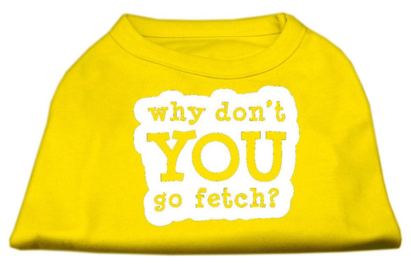 You Go Fetch Screen Print Shirt Yellow Sm (10)