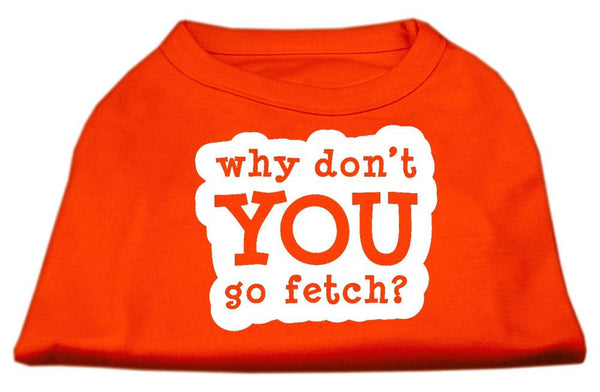 You Go Fetch Screen Print Shirt Orange XL (16)