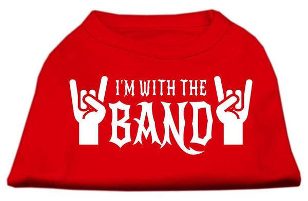 With the Band Screen Print Shirt Red Med (12)