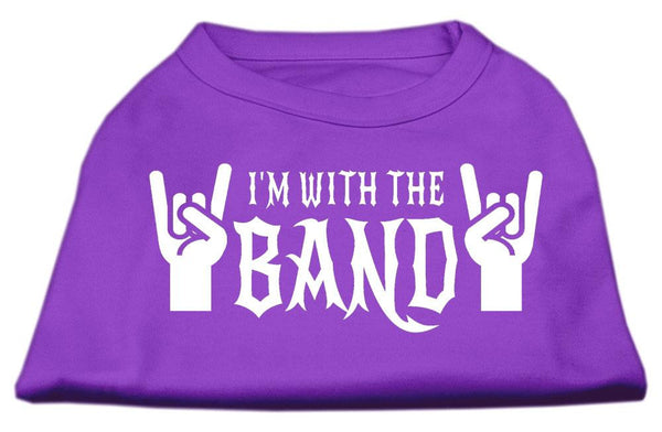 With the Band Screen Print Shirt Purple Sm (10)