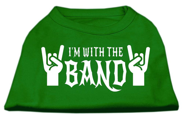 With the Band Screen Print Shirt Green XL (16)