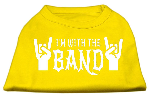 With the Band Screen Print Shirt Yellow XL (16)