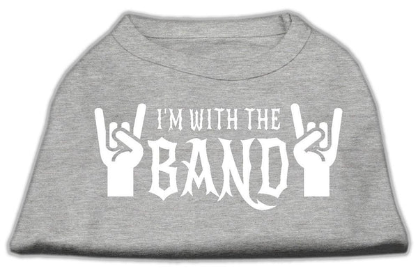 With the Band Screen Print Shirt Grey XXL (18)