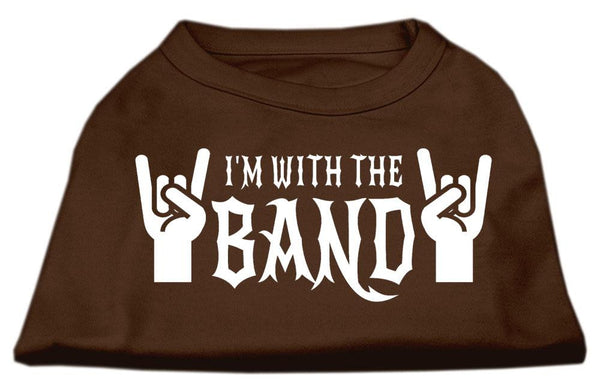 With the Band Screen Print Shirt Brown XXXL (20)