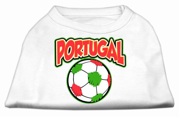 Portugal Soccer Screen Print Shirt White Med (12)