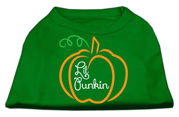 Lil Punkin Screen Print Dog Shirt Green XS (8)