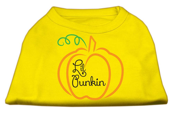 Lil Punkin Screen Print Dog Shirt Yellow XS (8)