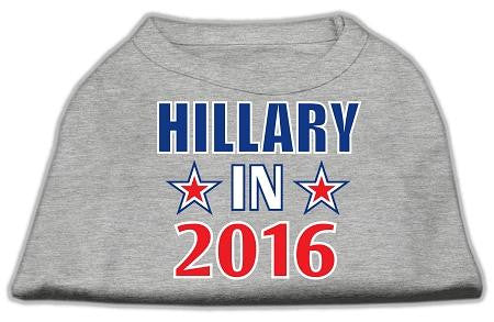 Hillary in 2016 Election Screenprint Shirts Grey Lg (14)