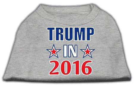 Trump in 2016 Election Screenprint Shirts Grey Med (12)