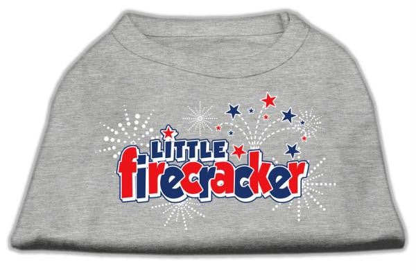 Little Firecracker Screen Print Shirts Grey S (10)