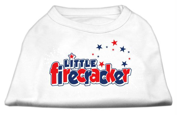 Little Firecracker Screen Print Shirts White S (10)