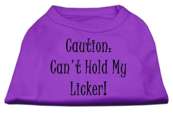 Can't Hold My Licker Screen Print Shirts Purple Lg (14)