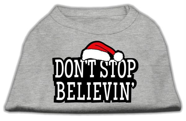 Don't Stop Believin' Screenprint Shirts Grey XS (8)