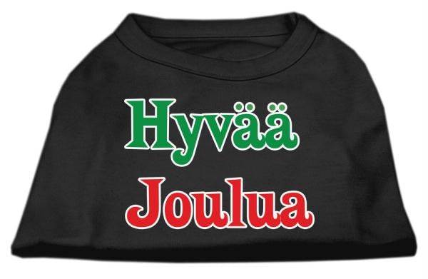 Hyvaa Joulua Screen Print Shirt Black XXL (18)