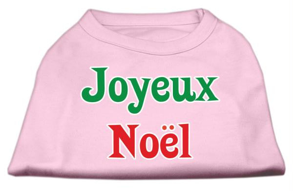 Joyeux Noel Screen Print Shirts Light Pink XXXL(20)