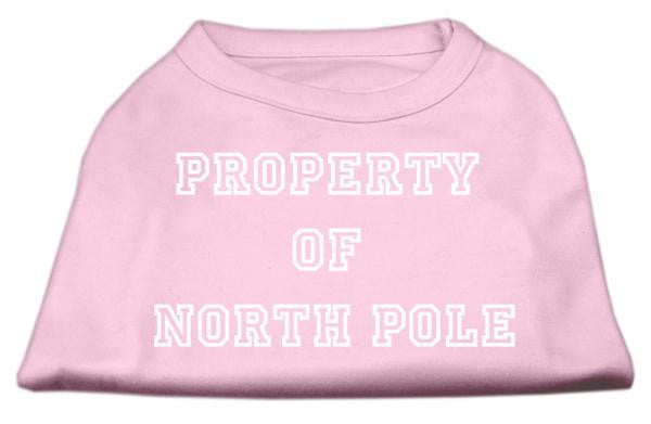 Property of North Pole Screen Print Shirts Pink XL (16)