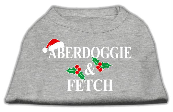 Aberdoggie Christmas Screen Print Shirt Grey M (12)