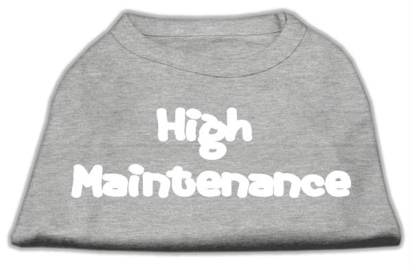 High Maintenance Screen Print Shirts  Grey L (14)