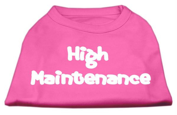 High Maintenance Screen Print Shirts  Bright Pink M (12)