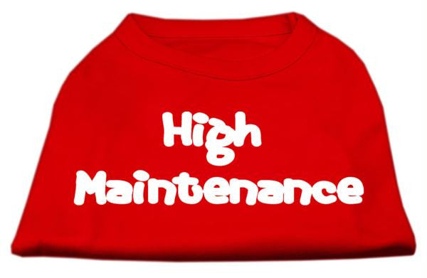 High Maintenance Screen Print Shirts  Red XXXL(20)