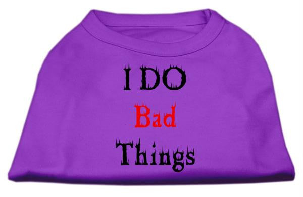 I Do Bad Things Screen Print Shirts Purple XXL (18)